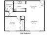 Park Winds_1 Bedroom Floor Plan